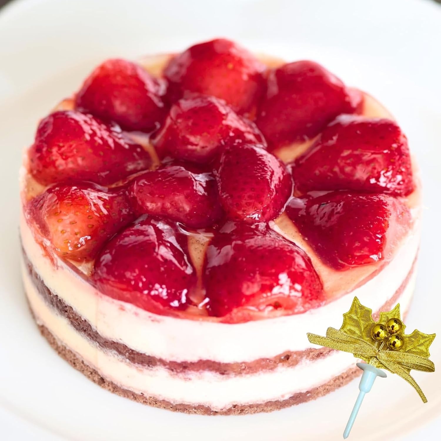 イチゴプリンムースケーキ(クリスマス用)4号